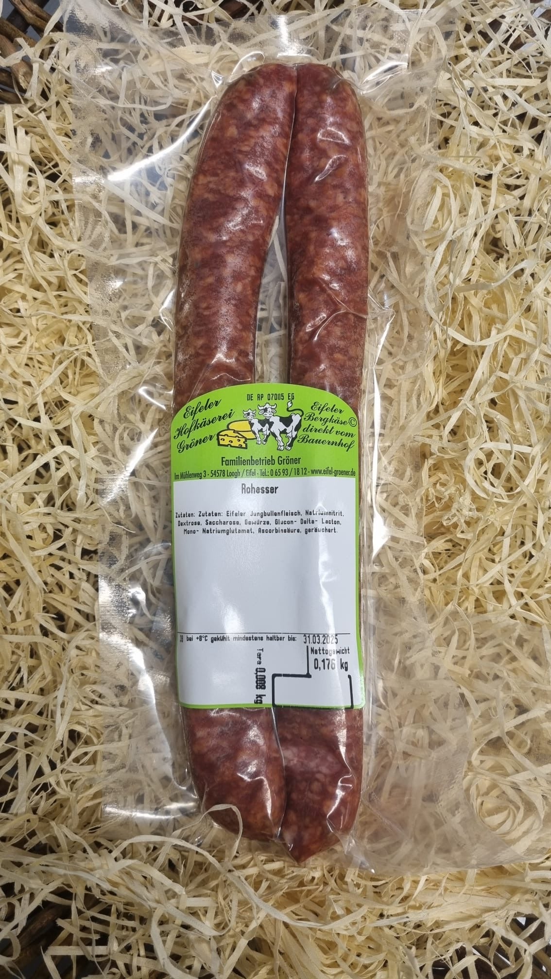 350 Eifeler Rohesser vom Jungbullen ca. 180gr.