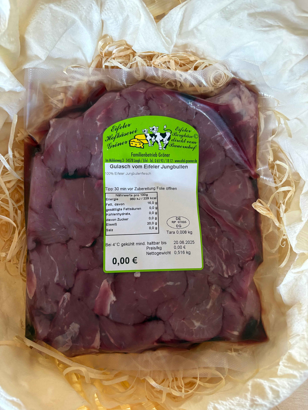 420 Eifeler Rindergulasch (ca. 500 gr.)
